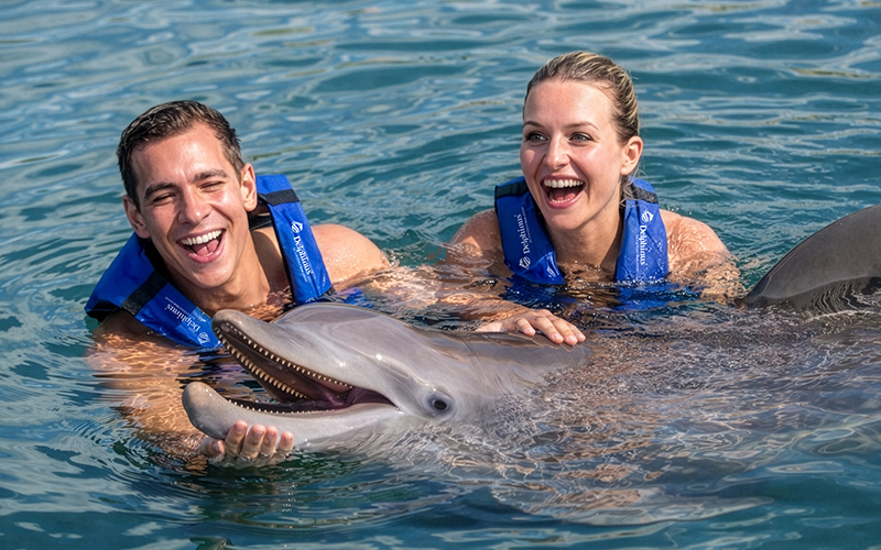 Where to swim with dolphins in Cancun