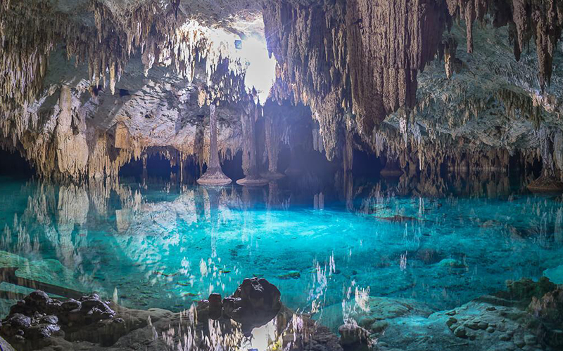 Sac ActĂșn Cenote in the Riviera Maya.