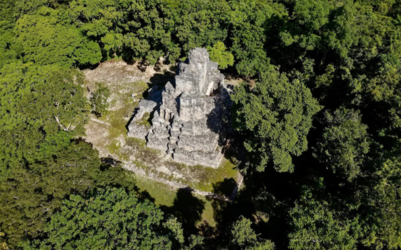 Maya ruins at Muyil within Sian Ka'an
